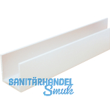 Aluminium U-Profil AlMgSi0,5 Wei� RAL 9010 gleichschenkelig 10/10/10/2 mm