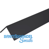 Aluminium Winkel AlMgSi0,5 Eloxiert E6/C35 gleichschenkelig 25/25/2 mm, schwarz