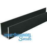 Aluminium U-Profil AlMgSi0,5 - RAL 7016 matt gleichschenkelig 25/25/25/2 mm