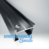 Aluminium Terrassenprofil 54,5 x 37,3 mm anthrazit matt, gelocht