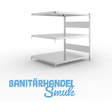 META Steck-Anbauregal 1025 x 1000 x 800 mm 3 Fachb�den 230 kg