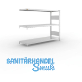 META Steck-Anbauregal 1025 x 1300 x 400 mm 3 Fachb�den 230 kg