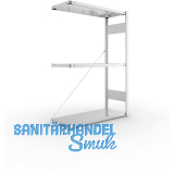 META Steck-Anbauregal 1500 x 1000 x 400 mm 3 Fachb�den 150 kg