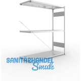 META Steck-Anbauregal 1500 x 1300 x 500 mm 3 Fachb�den 230 kg