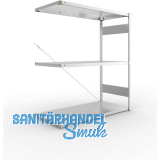 META Steck-Anbauregal 1500 x 1300 x 600 mm 3 Fachb�den 230 kg