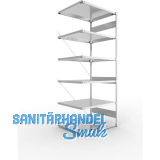 META Steck-Anbauregal 2500 x 1000 x 800 mm 6 Fachb�den 230 kg