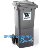 M�lltonne 60 Liter Kunststoff grau