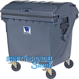 Gro�raum-M�llbeh�lter 1100 Liter Kunststoff grau