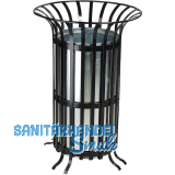 Metallabfallbeh�lter schwarz 70 Liter