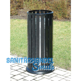 Metallabfallbeh�lter schwarz 55 Liter