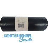 M�lls�cke Polyethylen 240 Liter, 37 my 1000 x 1250 mm ohne Zugband schwarz