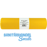 M�lls�cke Polyethylen 120 Liter, 25 my 700 x 1100 mm ohne Zugband gelb