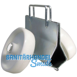 D�RNER + HELMER Plattenklemmwagen mit Polyamidr�der verzinkt Tragkraft 500 kg