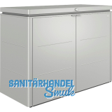 BIOHORT Gartenschrank HighBoard 160 silber-metallic