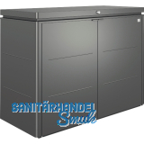 BIOHORT Gartenschrank HighBoard 160 dunkelgrau-metallic