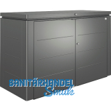 BIOHORT Gartenschrank HighBoard 200 dunkelgrau-metallic