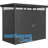 BIOHORT Ger�tehaus HighLine H1 dunkelgrau-metallic Doppelt�r