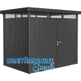 BIOHORT Ger�tehaus HighLine H2 dunkelgrau-metallic Doppelt�r