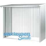 BIOHORT R�ckwand zu WoodStock 150 silber-metallic