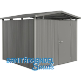 BIOHORT Ger�tehaus Panorama P4 quarzgrau-metallic 1-t�rig