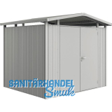 BIOHORT Ger�tehaus Panorama P3 silber-metallic 2-t�rig