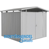 BIOHORT Ger�tehaus Panorama P4 silber-metallic 2-t�rig
