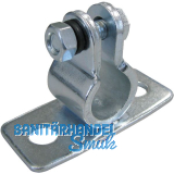 D�RNER + HELMER Guss-Auflageb�ckchen f�r Welle 20 mm Platte 80x34 mm verzinkt