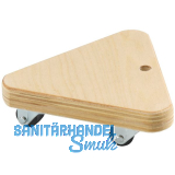 D�RNER + HELMER Dreiecksroller mit Multiplexplatte 135 x 135 x 135 mm 100 kg