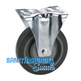 D�RNER + HELMER Bockrolle TPE Kunststoff-Felge 80 mm 140 kg