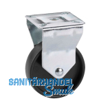 D�RNER + HELMER Bockrolle Kunststoff-Rad schwarz 75 mm 60 kg