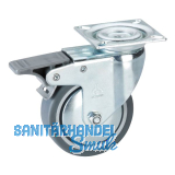 D�RNER + HELMER Lenkrolle TPE Fadenschutz Festeller 100 mm 55 kg