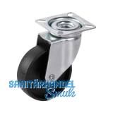 D�RNER + HELMER Lenkrolle Kunststoff-Rad schwarz 50 mm 35 kg