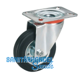 D�RNER + HELMER Lenkrolle Vollgummi Stahlfelge 250 mm 275 kg