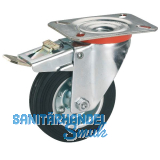 D�RNER + HELMER Lenkrolle Vollgummi Stahlfelge 250 mm 275 kg Feststeller