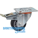 D�RNER + HELMER Lenkrolle TPE PP-Felge Feststeller 80 mm 50 kg