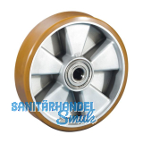 D�RNER + HELMER Rad Polyurethan Alu-Druckguss-Felge 80 mm 220 kg