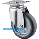 TENTE Lenkrolle Edelstahl Plattenbefestigung 75 mm 75 kg