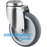 TENTE Lenkrolle Edelstahl R�ckenloch 125 mm 100 kg