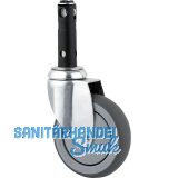 TENTE Lenkrolle TPR/Stahlblech Zapfen 150 mm 100 kg