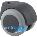 TENTE Lenkrolle TPR/Polypropylen Schn�pperloch Radbremse 50 mm