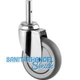 TENTE Lenkrolle Edelstahl Zapfenbefestigung 125 mm