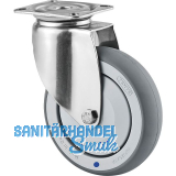 TENTE Lenkrolle TPR/Edelstahl 125 mm Platte