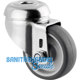 TENTE Lenkrolle Agila TPR/Edelstahl R�ckenloch 50 mm 40 kg