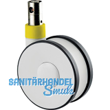 TENTE Lenkrolle PUR zentral total- und zentral richtungsfeststellbar 125 mm