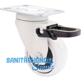 WAGNER Lenkrolle Kunstoff-Rad wei� 50 mm 50 kg Feststeller