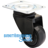 WAGNER Lenkrolle Kunstoff-Rad schwarz 25 mm 12 kg
