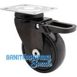 WAGNER Lenkrolle Kunstoff-Rad schwarz 75 mm 75 kg Feststeller