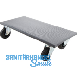 Transportroller Jumbo Gummi Rad � 100 mm Tragkraft 250 kg/Platte 300 x 600mm