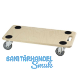 D�RNER + HELMER M�belroller Stabil Soft 590 x 290 mm m. Gummirollen 200 kg