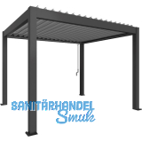 BIOHORT Pergola Gr. 3 x 3,5 dunkelgrau/silber